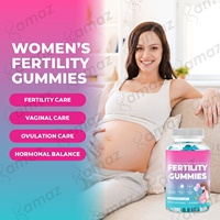 Compléments alimentaires en gummies pour la fertilité biologique de marque privée Amaz, ovulation, acide folique prénatal, multivitamines, gummies de soutien à la fertilité