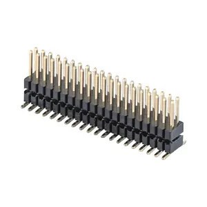 1.27mmピンヘッダーデュアルプラスチックコネクタH 2.5mm2-80p dip smt pcbピンメスヘッダー