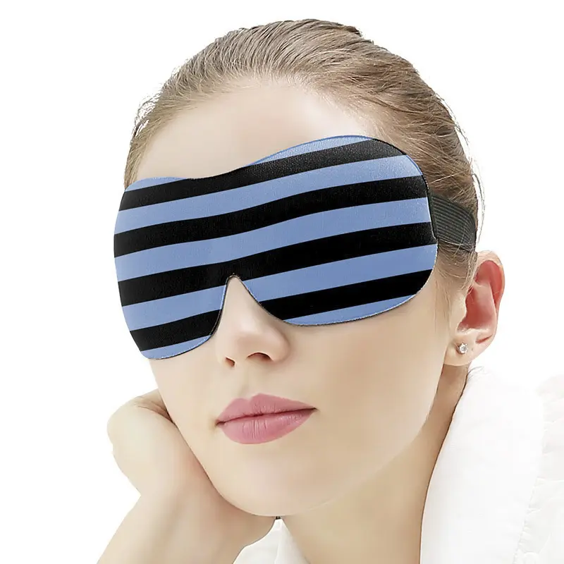 Zachte Nacht Blind Fold Verstelbare Riem Slaap Masker 3D Contoured 100% Blackout Oogmasker Voor Slapen