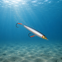 Leurre crayon coulant ultra-longue portée, hameçon, pêche en eau douce, pour achigan, appât polyvalent