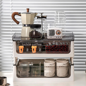 Modern Design Plastic Rectangle Stackable <b>Tea</b> Bag Storage <b>Box</b> Coffee Capsule Rack Office Cup Organizer Storage <b>Box</b> for <b>Tea</b> - Product Image 5