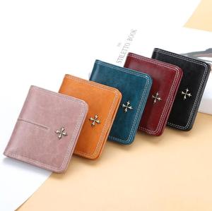 High-End Women's Short Wallets PU Leather Zipper Card <b>Bags</b> with Multiple Card Slots Fashionable Portable <b>Coin</b> Purse - Product Image 1