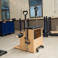 Appareil de Pilates Reformer portable en bois d'érable pour studio et fitness