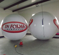 Sphère flottante gonflable à l'hélium de 2 m de diamètre ou sur mesure pour la publicité