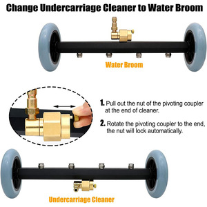 Nettoyeur haute pression multifonctionnel 16 pouces, balayeuse à eau pour châssis de voiture, kit de <span class=keywords><strong>nettoyage</strong></span> du dessous de caisse de voiture 4000 psi - Product Image 5
