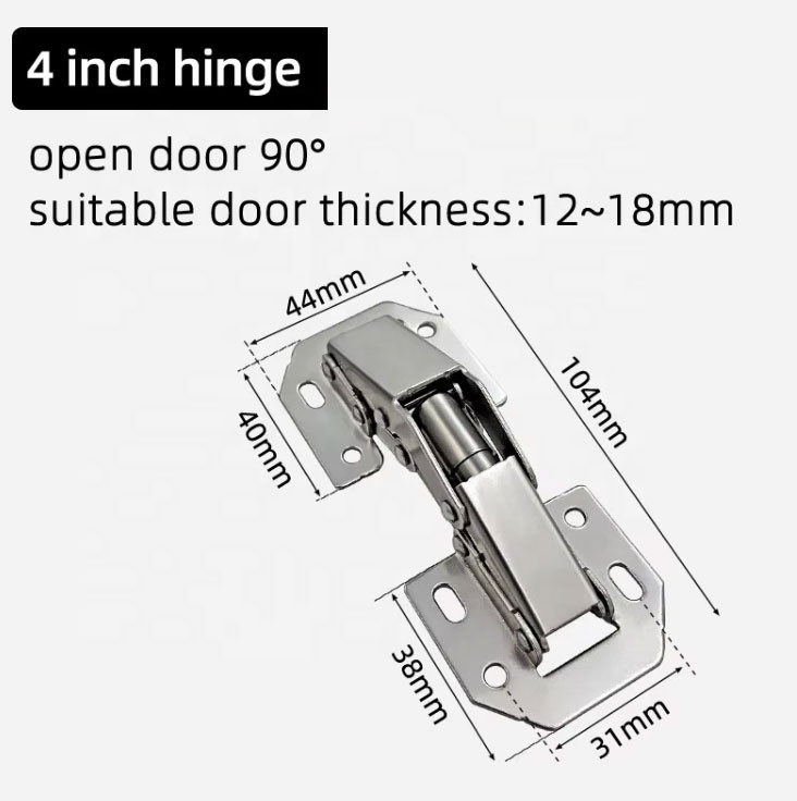 KAFENDA 90 Degree Shower Door Hinges, Heavy Duty Frameless Glass Door Hinges Stainless Steel Bathroom Gate Clamp 8 12 Mm Toughened Glass Rust Corrosio - View #5