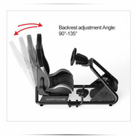 Nouveau design réglable simulateur de course de jeu support de volant et ensemble de chaises pour roue Logitech/Simagic/Moza