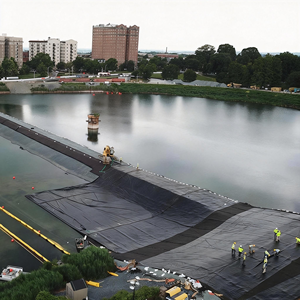 غشاء جيولوجي من البولي إيثيلين عالي الكثافة ذو سطح خشن لتربية الأسماك والروبيان في البرك، مقاوم للتسرب ومضاد للماء ومتين - Product Image 2