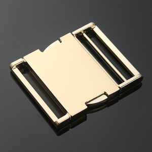 Hebilla Deslizante Metálica Jiuyuan de Aleación de Zinc, Accesorio Ajustable para Bolsos, Resistente, Plateado y Negro, Primavera 2022 - Product Image 2