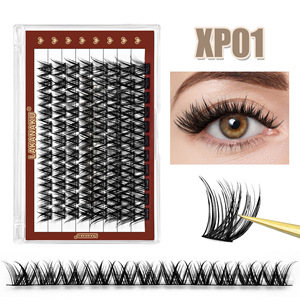 Pestañas postizas Lakanaku XP01 XP02 XP03 XP04 XP05, fibras sintéticas, maquillaje natural suave y rizado para ojos gruesos - Product Image 5