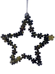 Handmade Cute Metal Star Shape Customized Size <b>Wall</b> Hanging Christmas <b>Ball</b> & Tree Ornament by AAE - Product Image 2