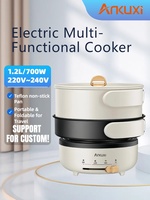 Cuisinière électrique multifonctionnelle pliable pour barbecue de camping, 1,2 L, avec économie d'énergie, en acier inoxydable, pour usage domestique et en camping-car