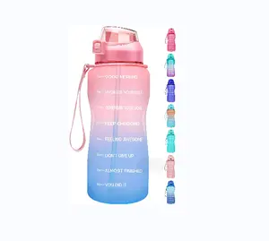Botol Air Plastik Desain Tahan Bocor dengan Tutup, Botol Plastik Tritan Air Kapasitas Besar