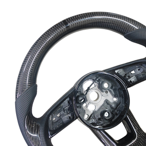 พวงมาลัยอัปเกรดพวงมาลัยคาร์บอนไฟเบอร์สำหรับ <span class=keywords><strong>B9</strong></span>รถ Audi พวงมาลัยสปอร์ตออกแบบได้ตามต้องการ - Product Image 5