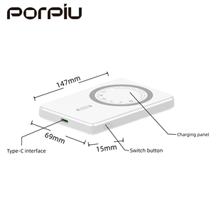 סוללת גיבוי מיני חדשה לשנת <span class=keywords><strong>2026</strong></span>, 15W אלחוטית, עבור סוללות גיבוי מגנטיות, הספק יציאה 20W, 5000 מיליאמפר/שעה, ניתן להתאמה אישית עם לוגו - Product Image 2
