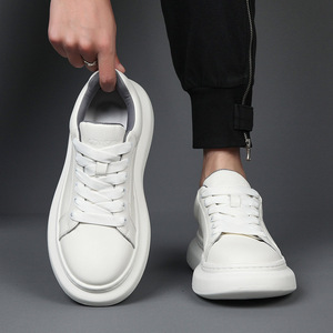 Chaussures de course pour hommes haut de gamme, sur mesure, cousues à la main, à la mode, semelles épaisses, tricotées, anti-odeur, amortissantes, adaptées au quotidien - Product Image 4