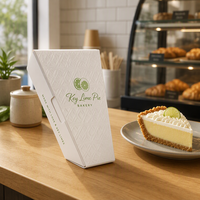 Boîte d'emballage triangulaire en carton blanc personnalisée pour pizza et tarte au citron vert