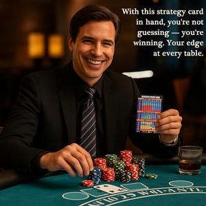 Carte Strategiche Bifacciali per Blackjack e Texas Poker con Classificazioni delle Carte e Strategia Base - Product Image 6