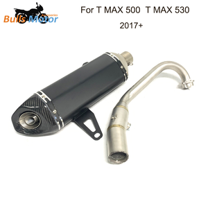 <span class=keywords><strong>2017</strong></span> + Acero inoxidable 51MM motocicleta sistema de escape completo para <span class=keywords><strong>X</strong></span> <span class=keywords><strong>MAX</strong></span> <span class=keywords><strong>300</strong></span> tubo de cabecera con sensor O2 modificar tapa de fibra de carbono - Product Image 4