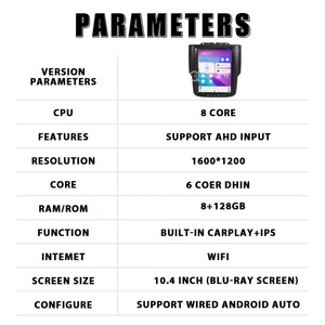 Radio para Auto de 10.4 Pulgadas para Dodge RAM 1500 2013-2018, Android 11, Pantalla Táctil, Estéreo, GPS, Navegación, Carplay, Multimedia - Product Image 6