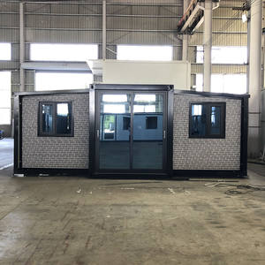 Maison jumelle d'aile Maison <span class=keywords><strong>de</strong></span> conteneur extensible préfabriquée Grand-mère plate pliable facile à installer ADU Airbnb Club Location Installation facile - Product Image 1