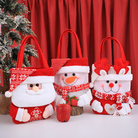 Sac cadeau de Noël Pochette de bonbons de Noël Sac à main décoratif pour célébration de fête et emballage de vacances
