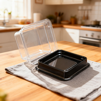 Boîte d'emballage personnalisée pour la découpe de pains, gâteaux et rouleaux de peau de tigre, recyclable, en plastique avec sérigraphie