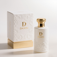 Conception de luxe personnaliser moule parfum vaporisateur bouteilles en verre 50ml 100ml bouteille de parfum en forme de cylindre atomiseur avec boîte personnalisée