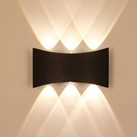 Appliques murales LED simples 6W étanches IP65 pour intérieur et extérieur, idéales pour appartements