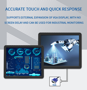 15 17 19 inch Windows <span class=keywords><strong>POS</strong></span> Hệ thống tương thích IPS bền cảm ứng màn hình <span class=keywords><strong>POS</strong></span> siêu thị nhà hàng cảm ứng màn hình Màn hình - Product Image 6