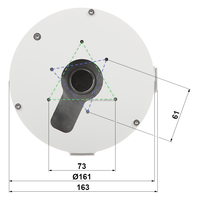 Boîtier de jonction pour caméra CCTV en alliage d'aluminium PFA13F-E pour caméra IP réseau Dahua, compatible avec certaines caméras