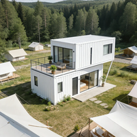 Cabane préfabriquée légère en acier isolée, en kit, pour chantier de construction, espace de repos individuel temporaire