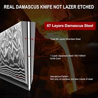 Keukenmessen Accessoires 67-laags 8 inch Damascus staal Japans koksmes met G10 handvat voor koken Santoku mes