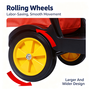 Chariot de nettoyage commercial pour hôtelier avec seaux amovibles, cadre de récupération des déchets, étagère multi-niveaux et roulettes silencieuses - Product Image 5