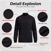 Polo de sublimation haut de gamme pour homme, manches longues, col noir, patte de boutonnage, idéal pour les équipes sportives, le golf et les tenues décontractées