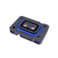 Base de port de charge pour scooter/moto électrique Lianzhan, connecteur femelle 50A en laiton PA66, prise d'alimentation 7/8 broches DCD06