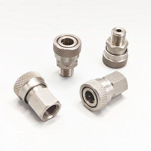 Conector Hembra de Acero Inoxidable de Conexión Rápida de 8 mm 1/8NPT BSPP, Adaptador de Llenado de Gas, Universal para Paintball y Buceo - Product Image 2