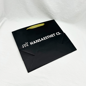 Cửa hàng tùy chỉnh sang trọng các tông gói quà tặng Túi giấy và đồ trang sức gói túi giấy với Ribbon xử lý - Product Image 5