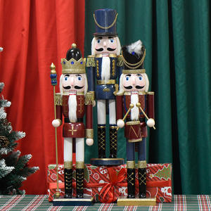 2024 nouvelles décorations de noël 50cm 20 pouces <span class=keywords><strong>grand</strong></span> beau soldat en étain en bois <span class=keywords><strong>casse</strong></span>-<span class=keywords><strong>noisette</strong></span> décoration pour cadeau de noël artisanat exquis - Product Image 5