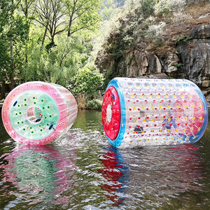 Equipo de Entretenimiento Deportivo Familiar para Áreas Turísticas, Juego de Pelota Acuática Inflable Transparente Comercial para Exteriores con Soplador - Product Image 1