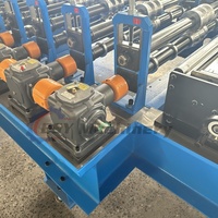 Maquinaria Automática para Fabricación de Tejas de Acero Corrugado con Sistema de Control PLC, Desbobinador Hidráulico, Motor de Rodamientos y Caja de Cambios