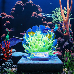Corail lumineux fond marin PVC <span class=keywords><strong>Aquarium</strong></span> artificiel plantes aquatiques poisson réservoir d'eau de mer accessoires secs durs sans Base - Product Image 5