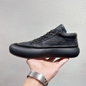 Chaussures de sport d'été en cuir véritable de <span class=keywords><strong>haute</strong></span> qualité Bottes à enfiler faites à la main décontractées plates personnalisées pour hommes - Product Image 4
