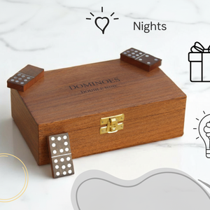 Ensemble professionnel Double 12 Domino dans une caisse en bois Fabricant OEM - Product Image 1