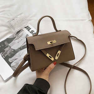 Custom New Fashion PU Leather <b>Mini</b> Flap Bag with Chain Shoulder Strap Top Handle Crossbody Bag OEM ODM - Product Image 3