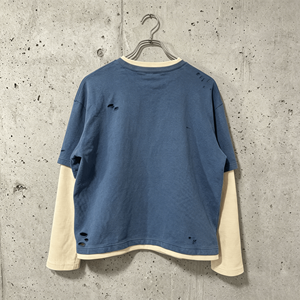 T-shirt décontracté streetwear personnalisé pour homme, coupe ample, grande taille, en coton, imprimé vintage, manches longues - Product Image 2