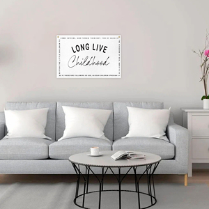 2.5*1.6 FT LONG LIVE CHIEDHOOD High Quality Custom Canvas <b>Flag</b> for Decorate - Product Image 1