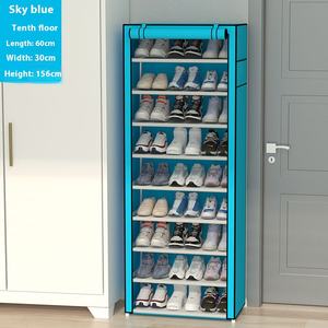 Scarpiera in tessuto Non tessuto personalizzato multistrato antipolvere tessuto portaoggetti multifunzionale portatile - Product Image 5