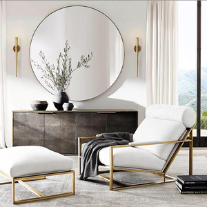 Sassanid Hot Sales Amerikaanse Ontwerp Stijl Enkele Fauteuil Moderne Voor Woninginrichting Luxe <span class=keywords><strong>Milo</strong></span> <span class=keywords><strong>Lounge</strong></span> Stof Stoel - Product Image 1