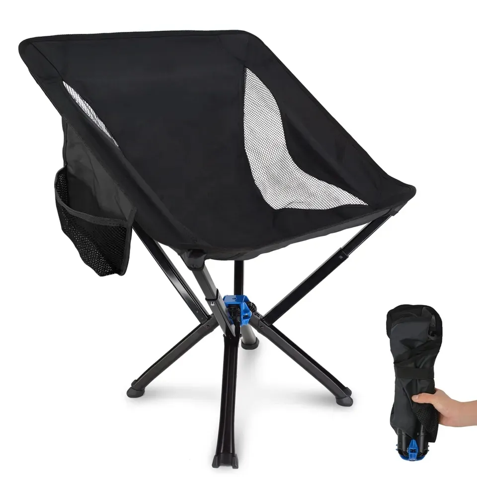 Leichter tragbarer kundenspezifischer schnellöffnender Cliq-Stuhl faltbarer Aluminium-Strand-Camping-Moon-Stuhl